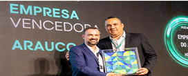 Arauco é eleita Empresa do Ano no 3º Prêmio HDOM