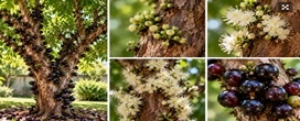 A jabuticabeira come�a a mostrar pequenas mudan�as no tronco antes de uma nova florada