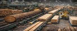 O que acontece na serraria bilion�ria onde toras viram madeira de precis�o